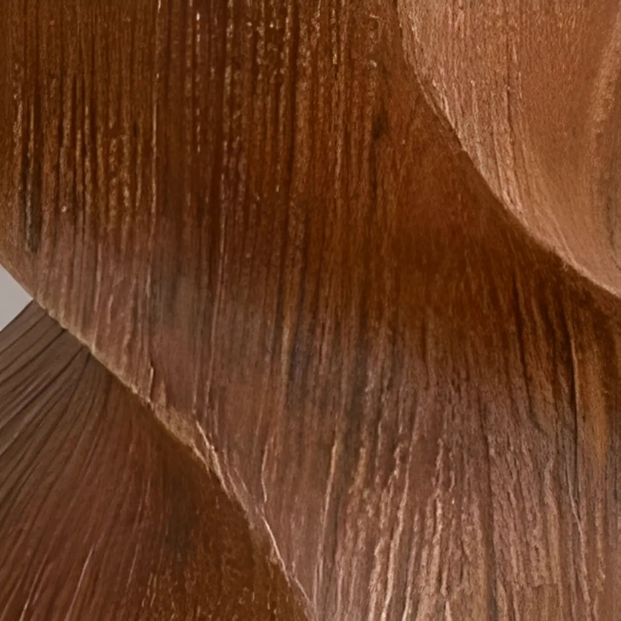 Contemporary Sculpted Twisted Pedestal Side Table