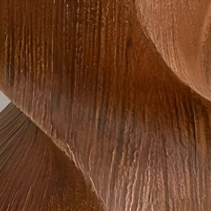 Contemporary Sculpted Twisted Pedestal Side Table