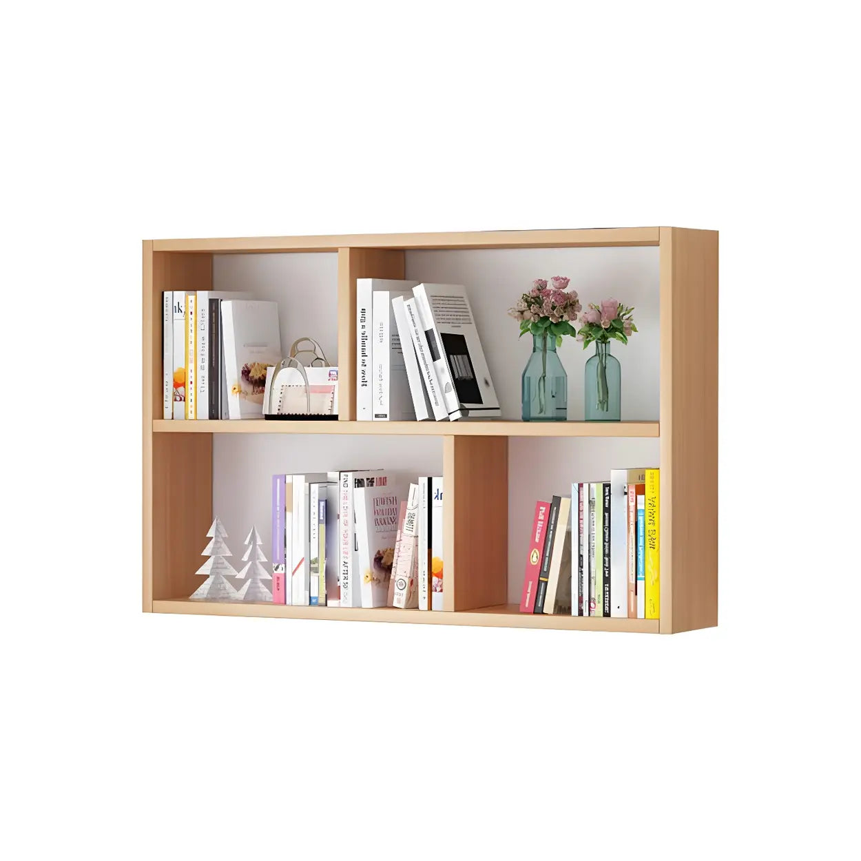 Wall-Mounted Rectangular Bookshelf