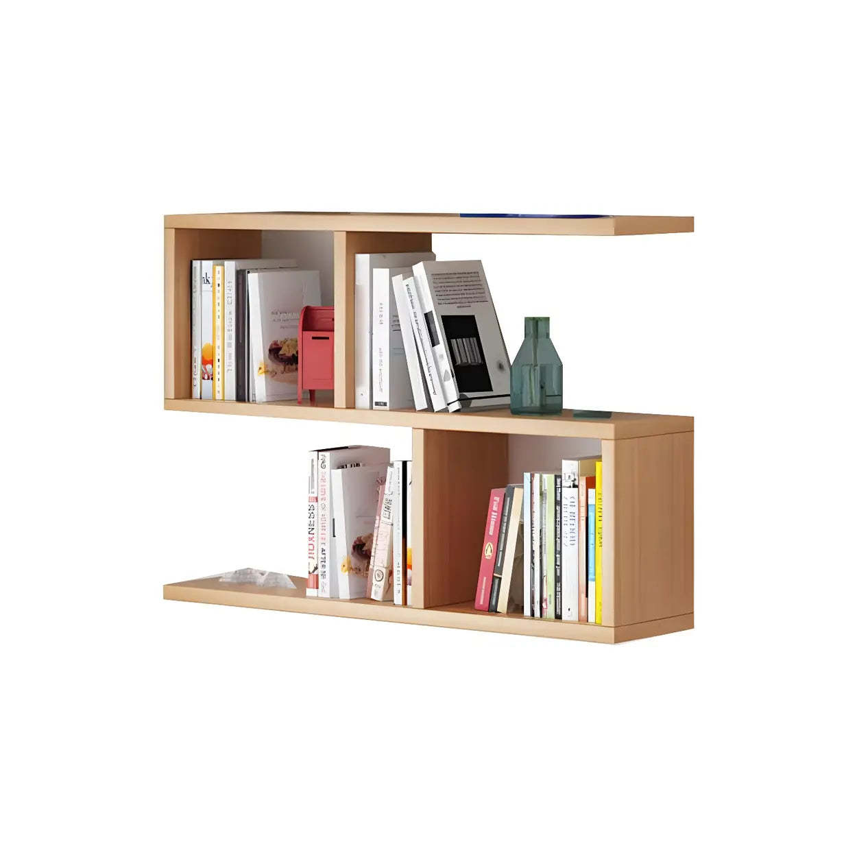 Wall-Mounted Rectangular Bookshelf