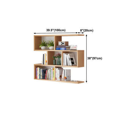 Wall-Mounted Rectangular Bookshelf