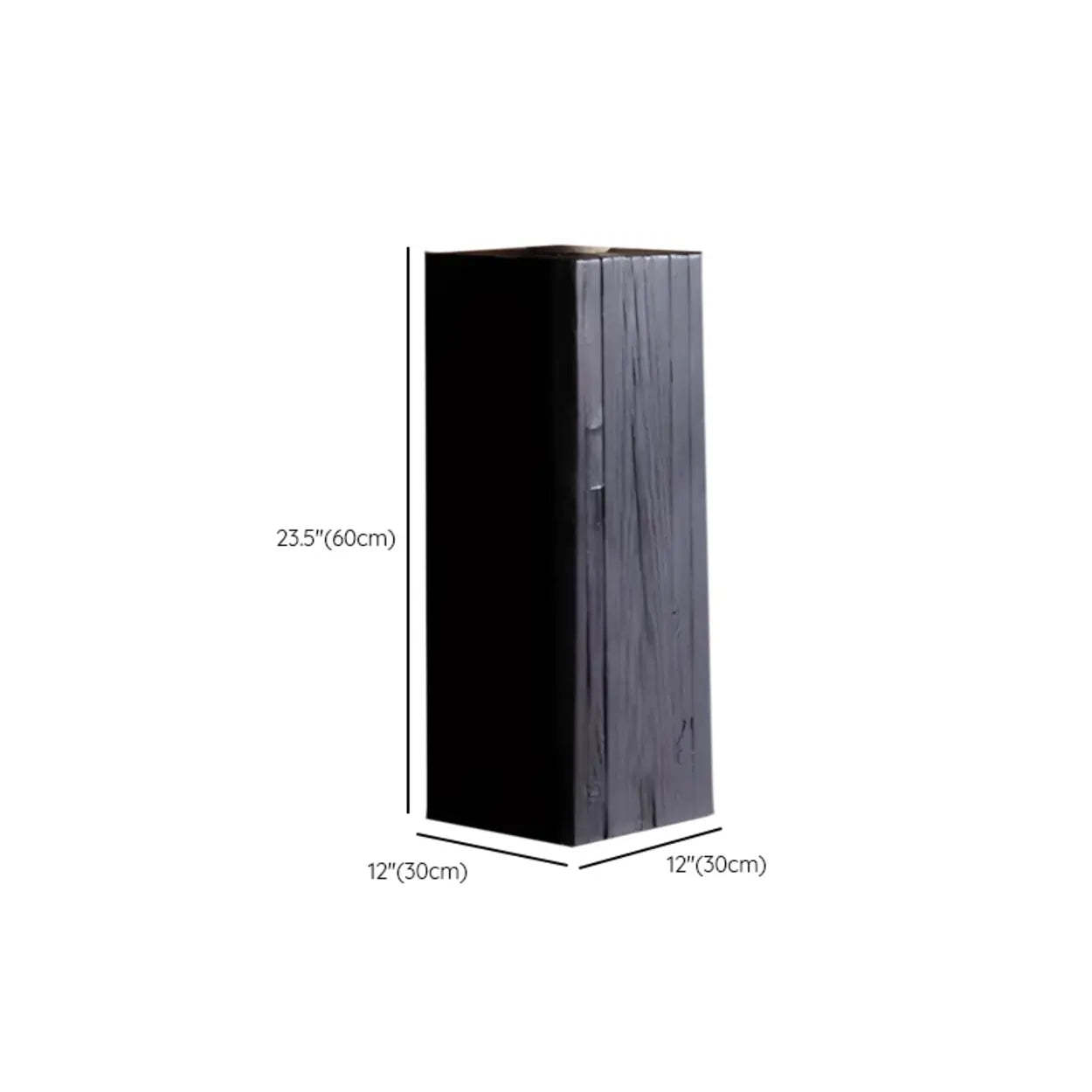 Modern square block display cabinets in wood glass