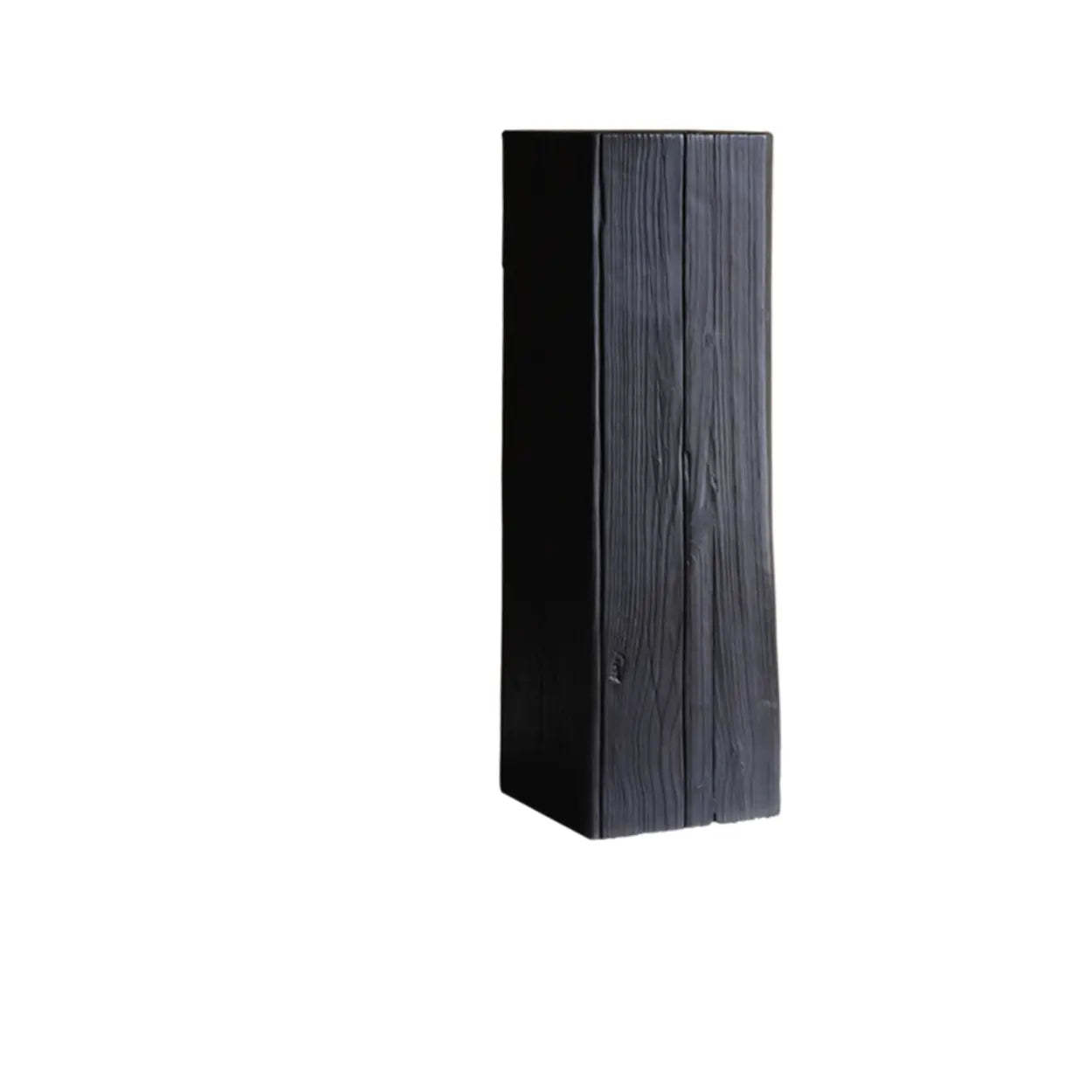 Modern square block wood display cabinets — 12"L x 12"W x 31.5"H