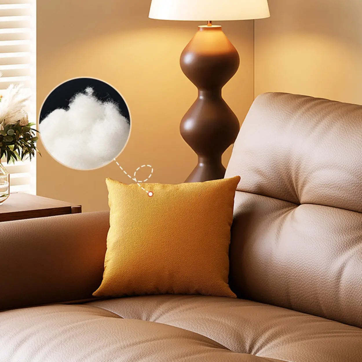 Convertible Brown Leather Tufted Storage Futon