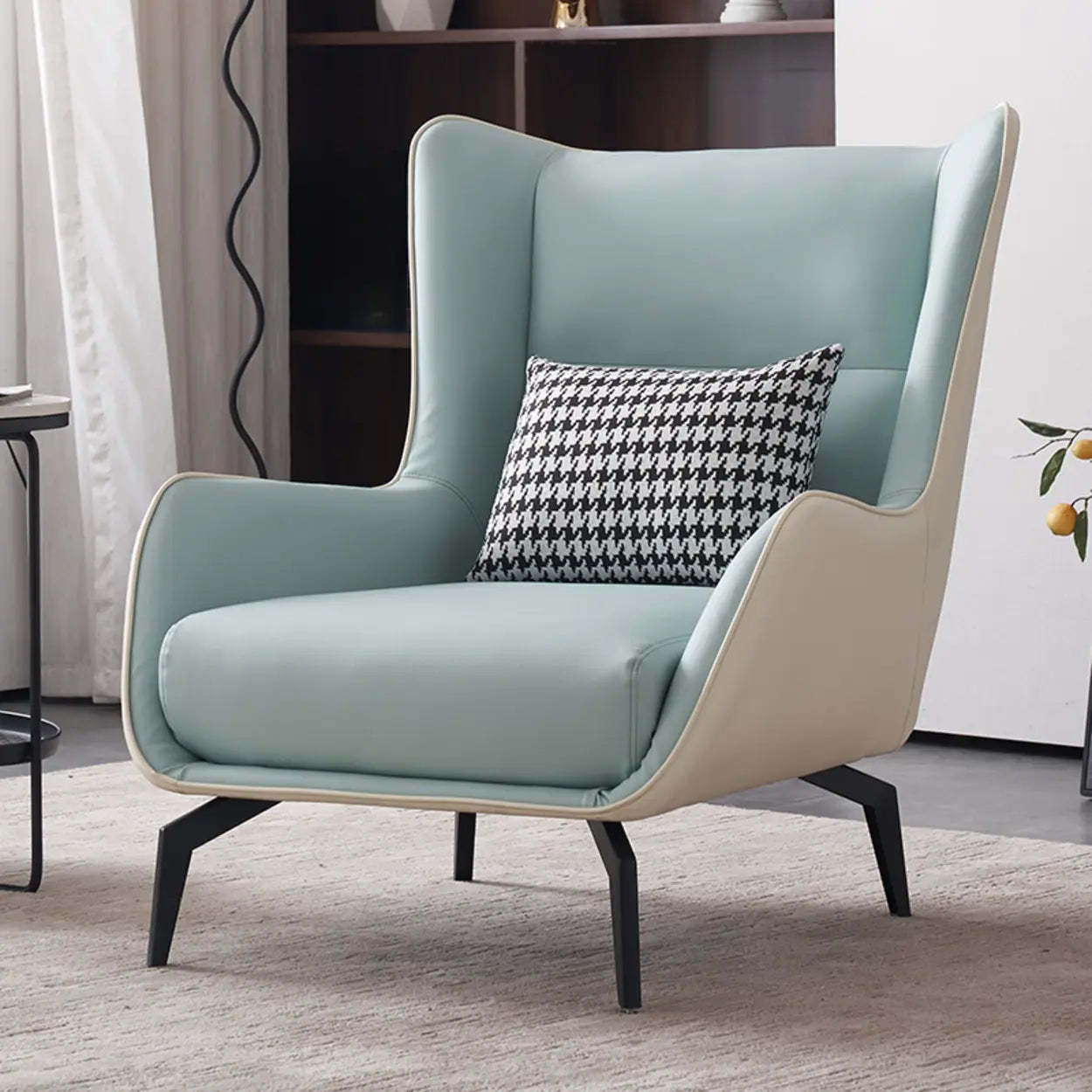 Biscuit Back Flared Arm Tufted Accent Chair
