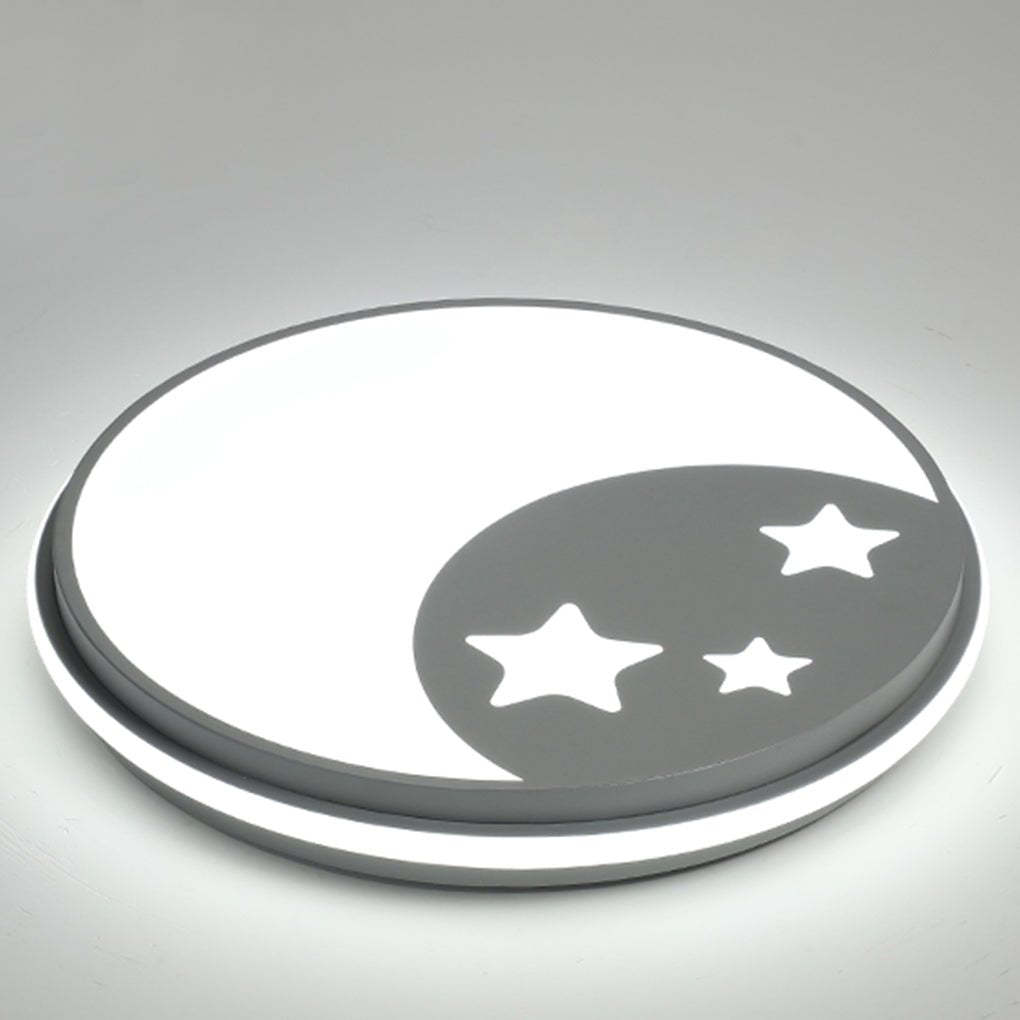 Creative Circular Cartoon Pattern LED Ceiling Lamp for Children's Room-Lighom