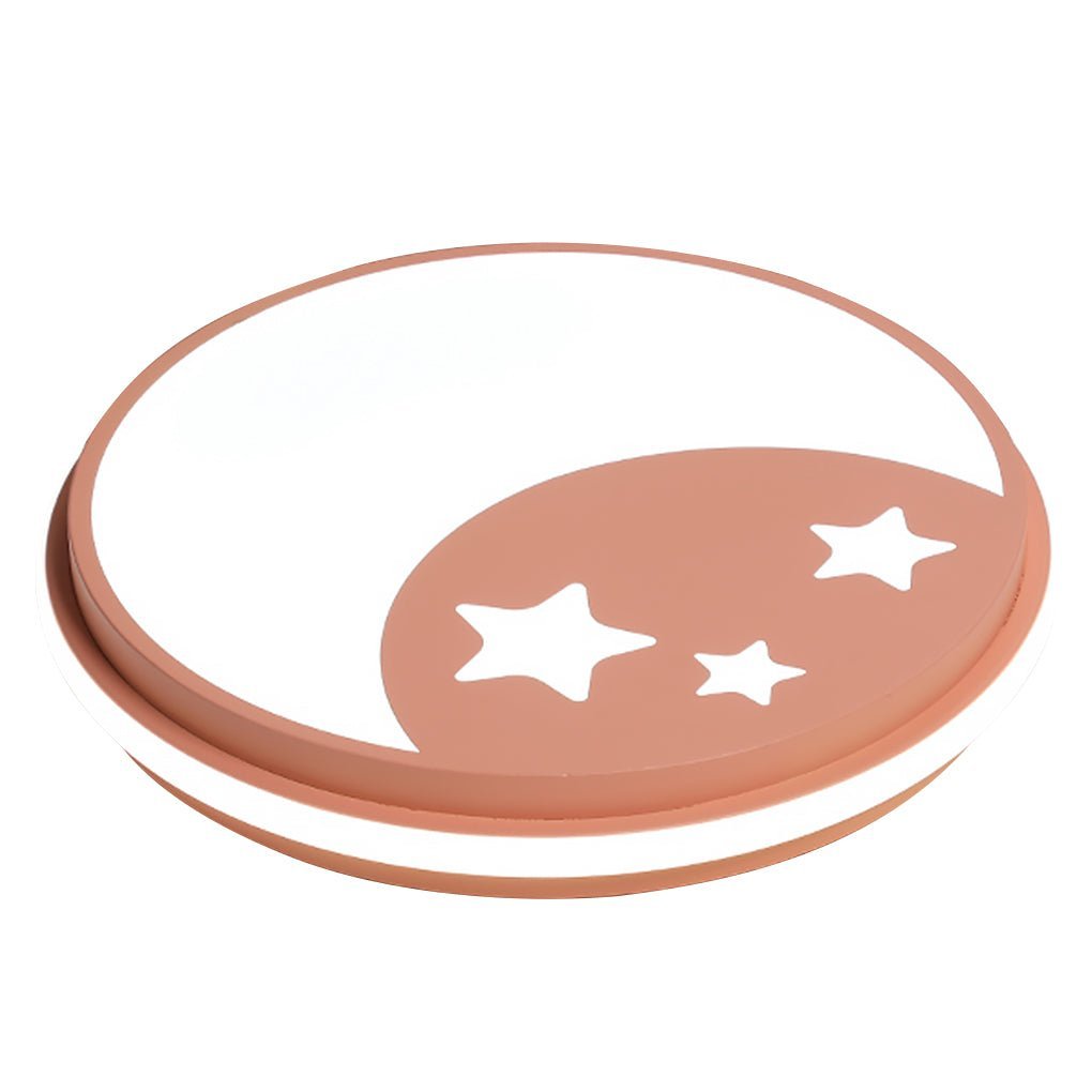 Creative Circular Cartoon Pattern LED Ceiling Lamp for Children's Room-Lighom