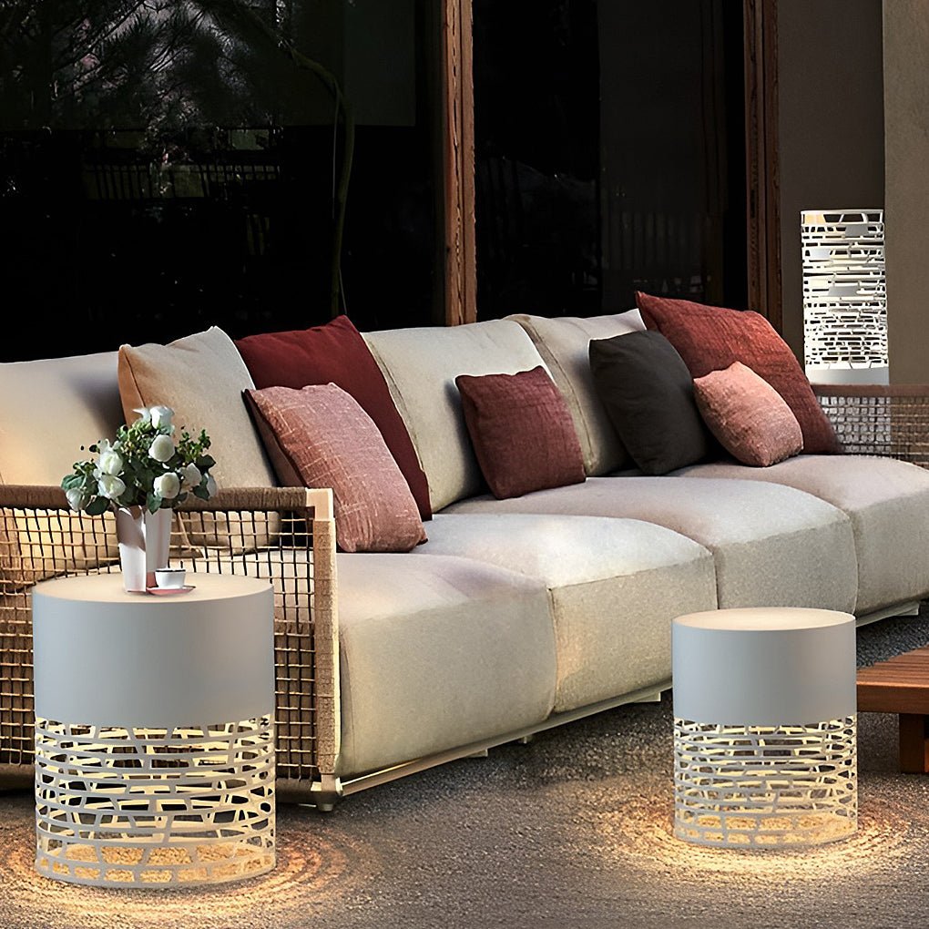 Creative Hollow Outdoor Post Lights Garden Lights Outside Lights Pole Lamp-Lighom