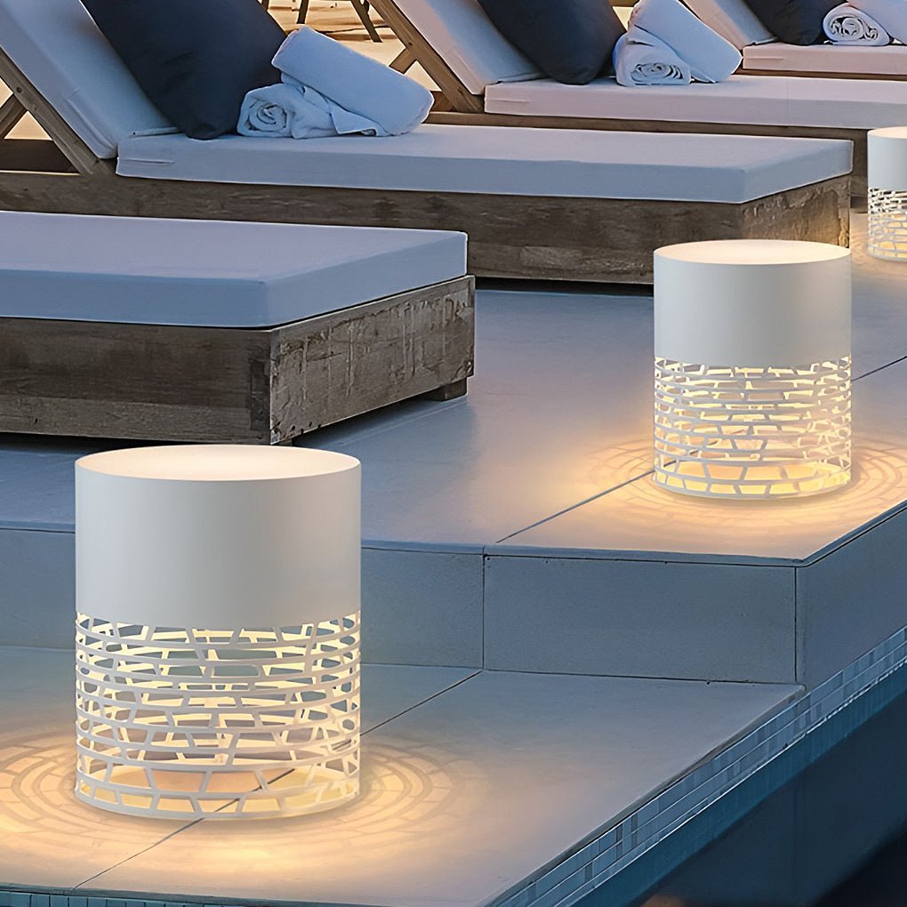 Creative Hollow Outdoor Post Lights Garden Lights Outside Lights Pole Lamp-Lighom