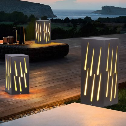 Creative LED Outdoor Post Lights Garden Lights Pillar Light Deck Post Lights Outside Lights-Lighom
