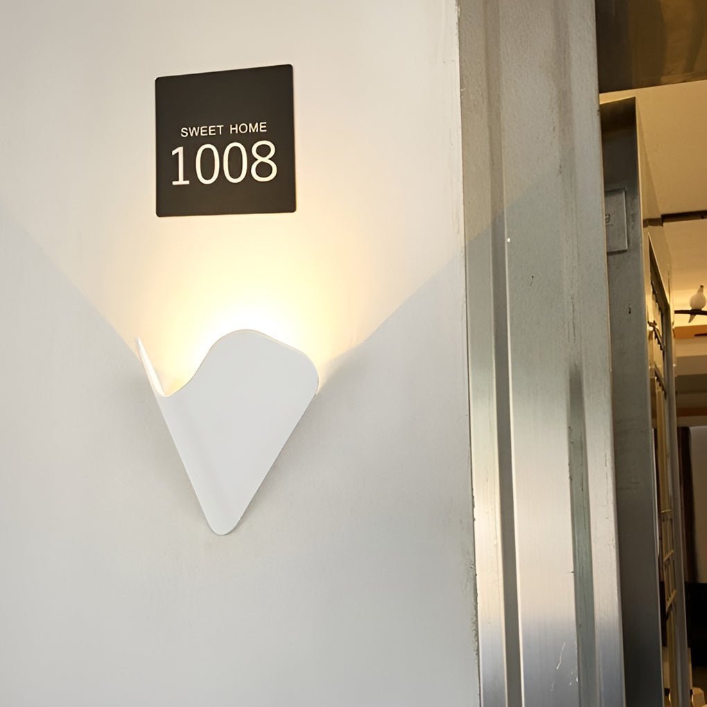 Creative Modern Wall Sconces LED Doorplate Lamp Waterproof Wall Lights Fixture Indoor Outdoor-Lighom