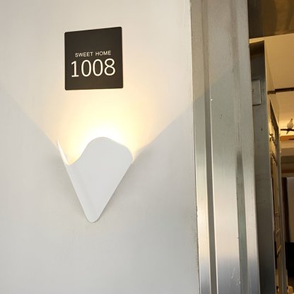 Creative Modern Wall Sconces LED Doorplate Lamp Waterproof Wall Lights Fixture Indoor Outdoor-Lighom