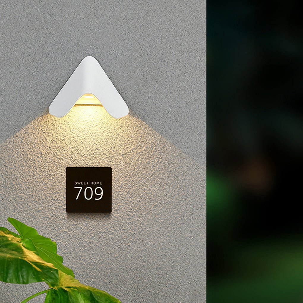 Creative Modern Wall Sconces LED Doorplate Lamp Waterproof Wall Lights Fixture Indoor Outdoor-Lighom
