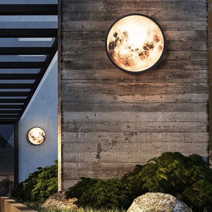 Creative Moon Outdoor Waterproof Garden Light LED Exterior Wall Light-Lighom