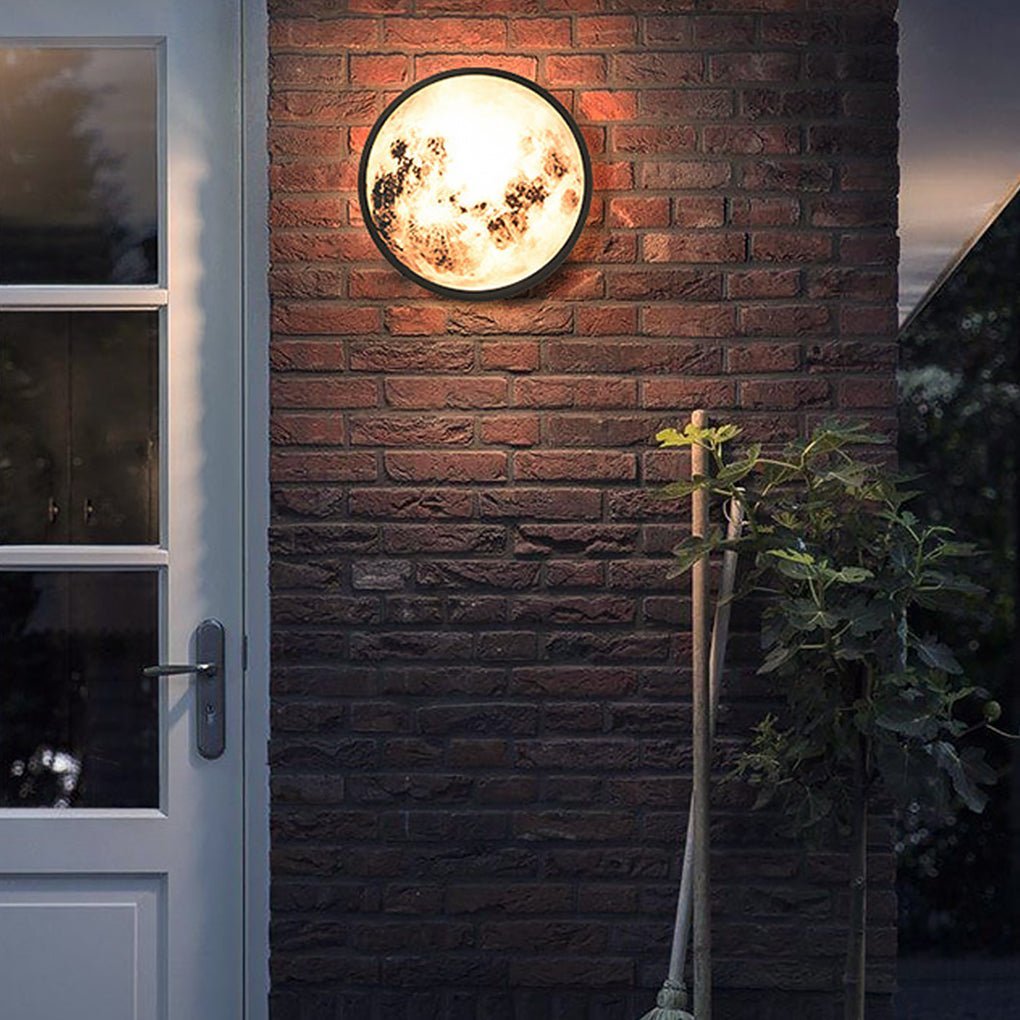 Creative Moon Outdoor Waterproof Garden Light LED Exterior Wall Light-Lighom