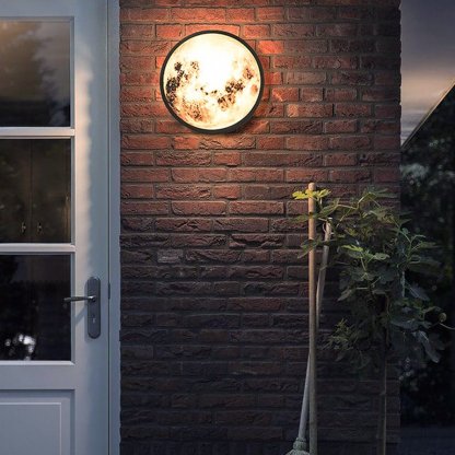 Creative Moon Outdoor Waterproof Garden Light LED Exterior Wall Light-Lighom