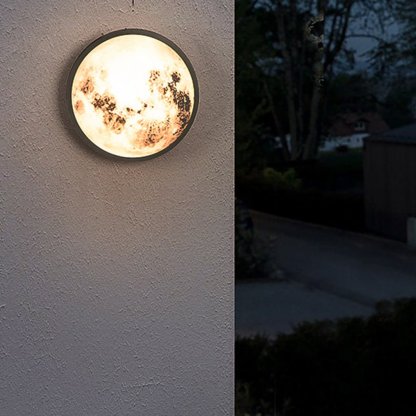 Creative Moon Outdoor Waterproof Garden Light LED Exterior Wall Light-Lighom