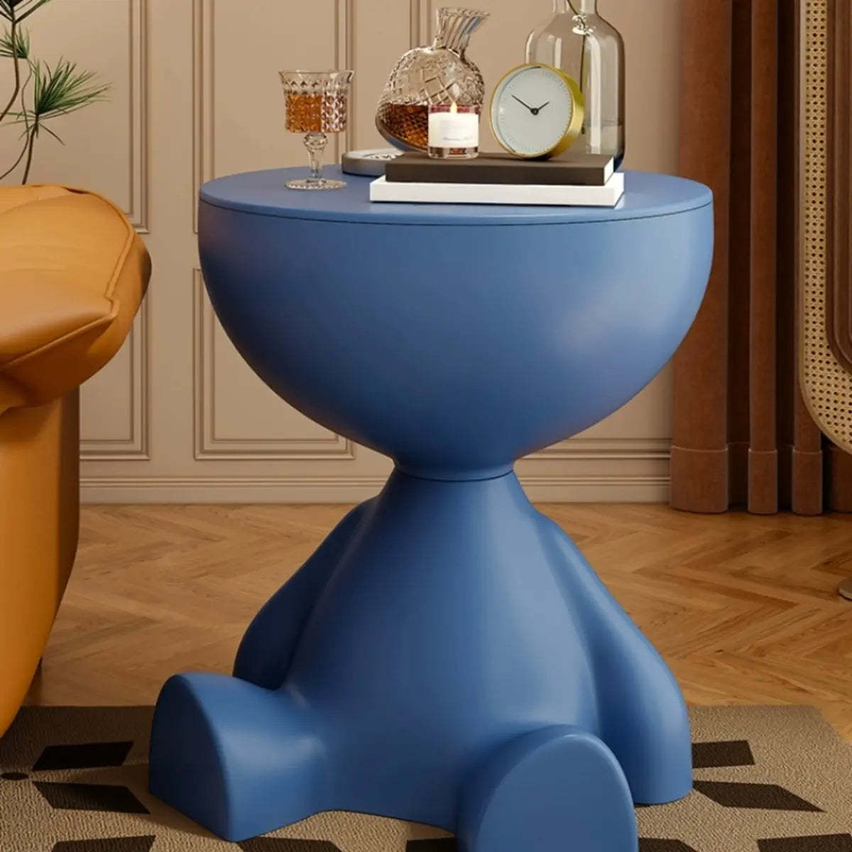 Lighom modern flat-head short white coffee tables