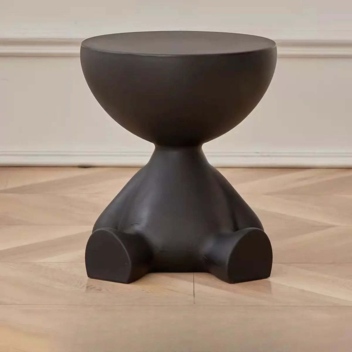 Black modern end short coffee tables