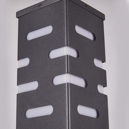 Modern Rectangular Outdoor Pillar Lights - Sleek and Durable-Lighom