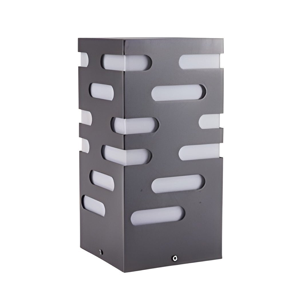 Modern Rectangular Outdoor Pillar Lights - Sleek and Durable-Lighom