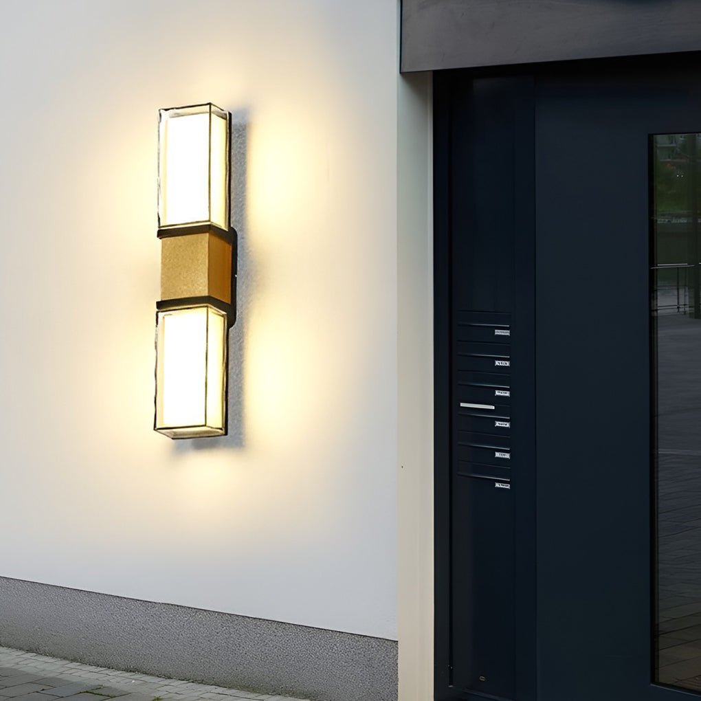 Creative Up and Down Lights Waterproof LED Wall Sconces Outdoor Wall Lights-Lighom