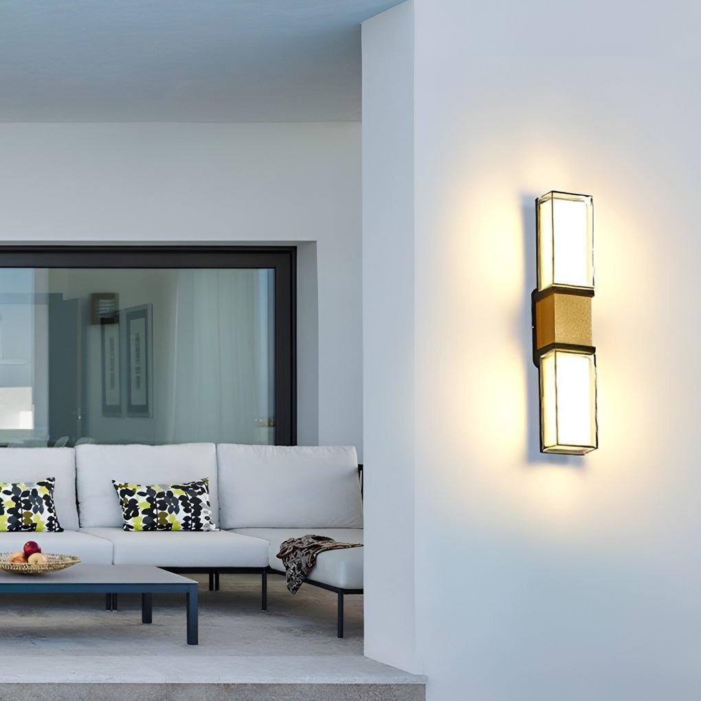 Creative Up and Down Lights Waterproof LED Wall Sconces Outdoor Wall Lights-Lighom