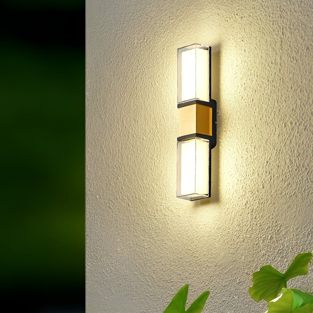 Creative Up and Down Lights Waterproof LED Wall Sconces Outdoor Wall Lights-Lighom