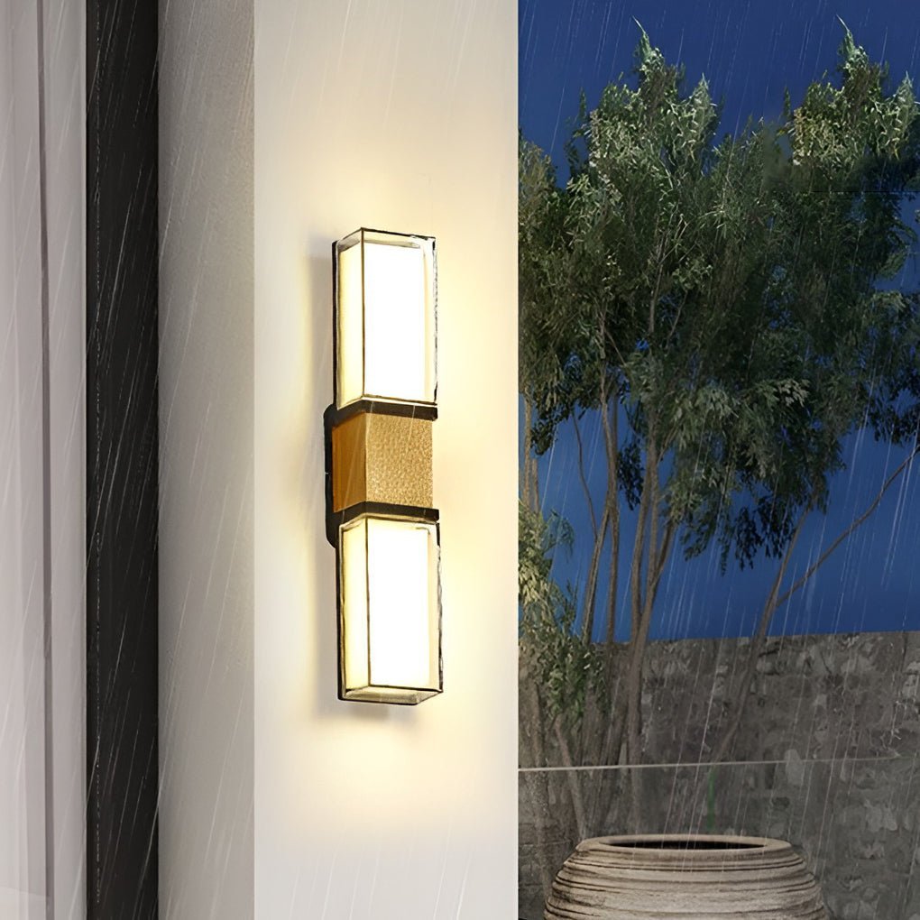 Creative Up and Down Lights Waterproof LED Wall Sconces Outdoor Wall Lights-Lighom