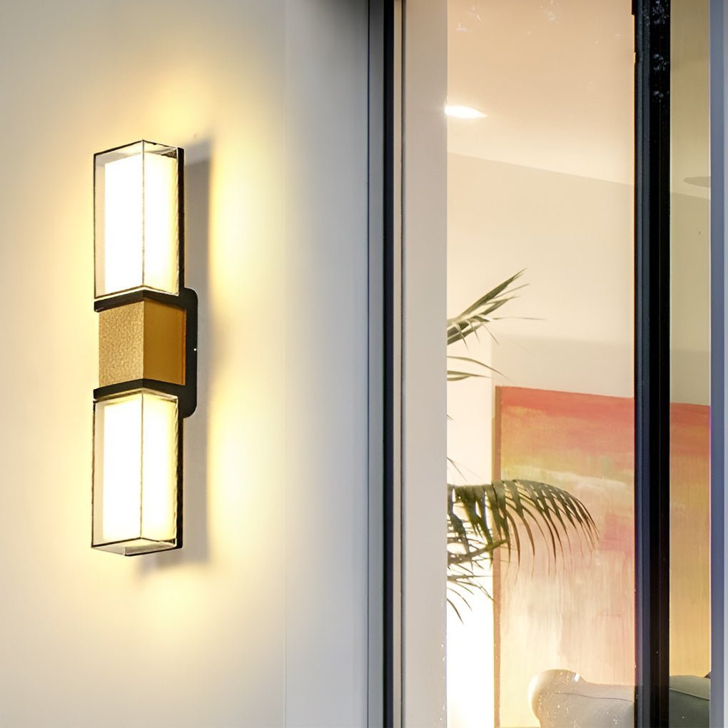Creative Up and Down Lights Waterproof LED Wall Sconces Outdoor Wall Lights-Lighom