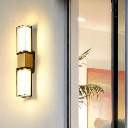 Creative Up and Down Lights Waterproof LED Wall Sconces Outdoor Wall Lights-Lighom