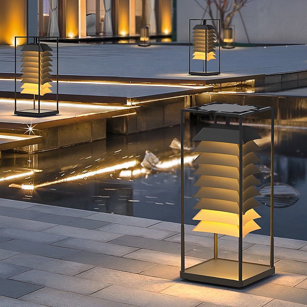 Creative Waterproof Outdoor Post Lights Pillar Light Garden Lights Landscape Lighting-Lighom