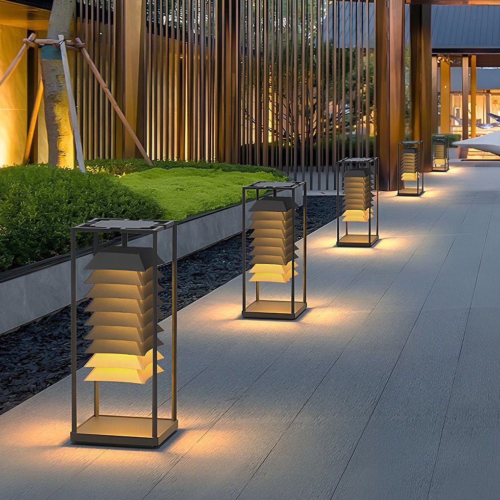Creative Waterproof Outdoor Post Lights Pillar Light Garden Lights Landscape Lighting-Lighom