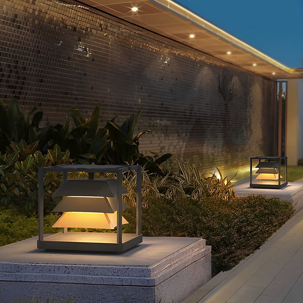 Creative Waterproof Outdoor Post Lights Pillar Light Garden Lights Landscape Lighting-Lighom