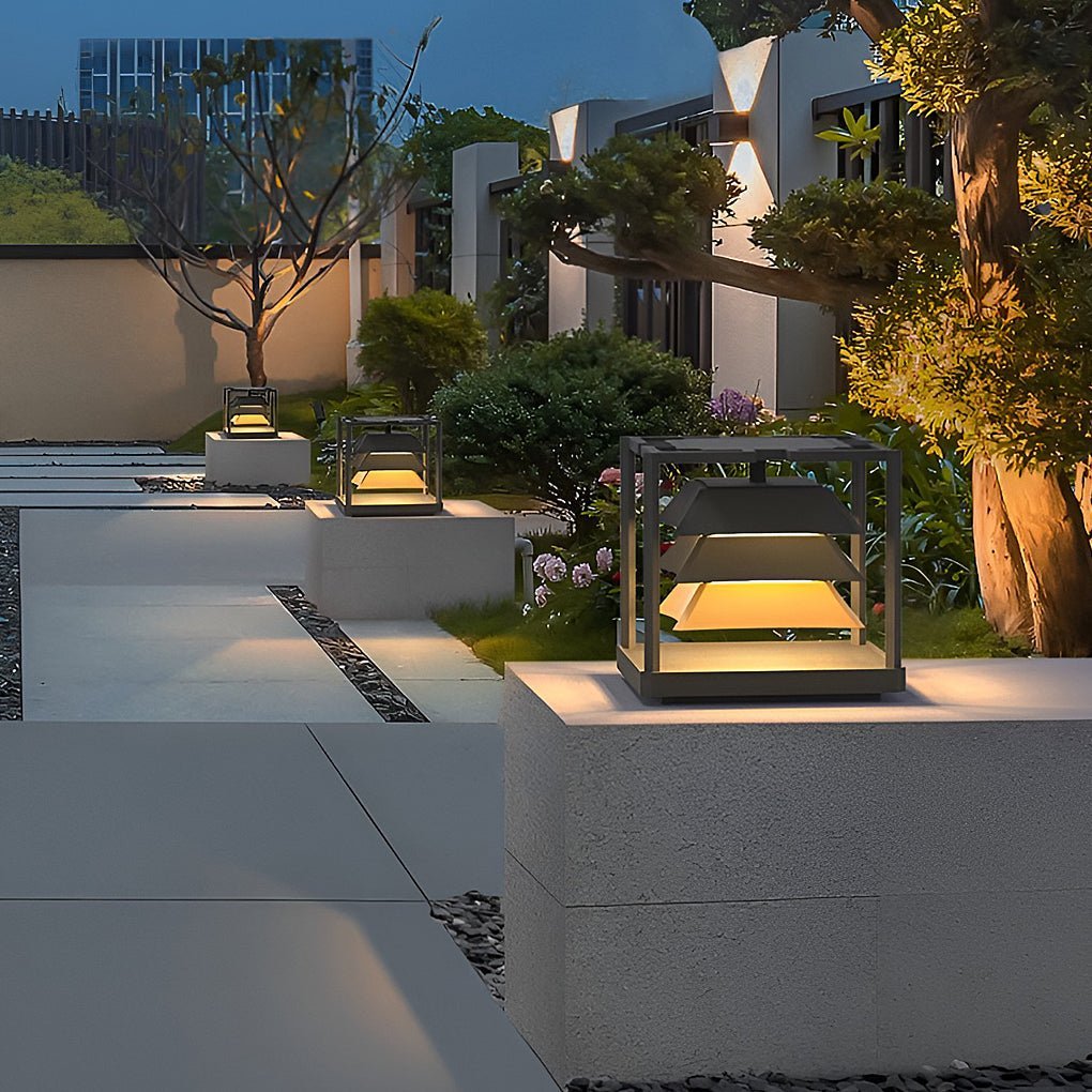 Creative Waterproof Outdoor Post Lights Pillar Light Garden Lights Landscape Lighting-Lighom