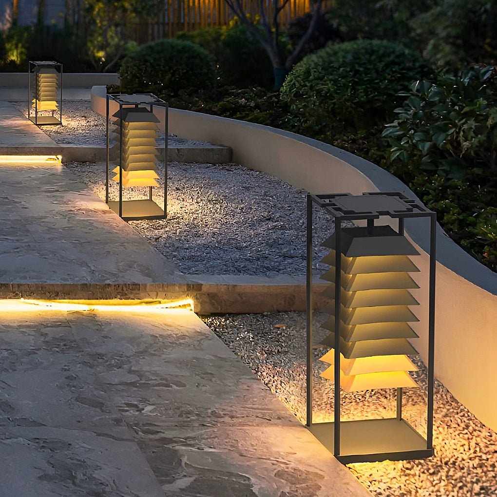Creative Waterproof Outdoor Post Lights Pillar Light Garden Lights Landscape Lighting-Lighom
