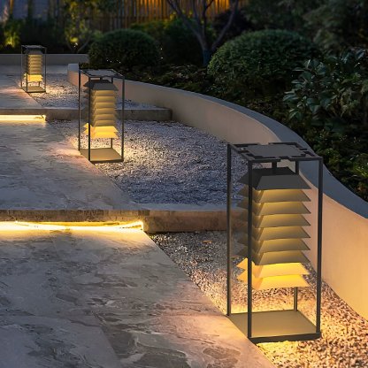 Creative Waterproof Outdoor Post Lights Pillar Light Garden Lights Landscape Lighting-Lighom