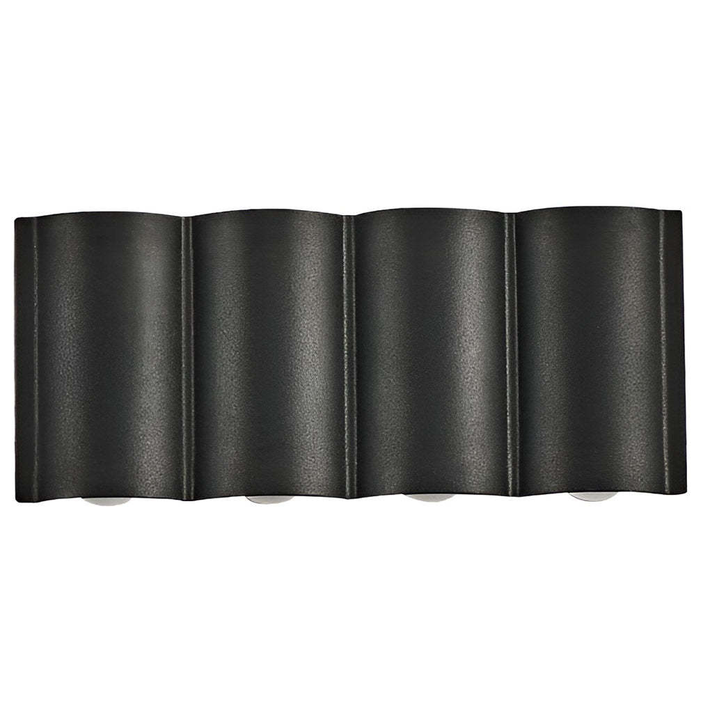 Creative Wave Arc Design Up and Down Lights LED Outdoor Wall Lights Wall Sconces Waterproof-Lighom