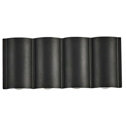 Creative Wave Arc Design Up and Down Lights LED Outdoor Wall Lights Wall Sconces Waterproof-Lighom