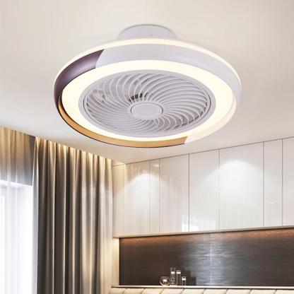 White Bladeless LED Ceiling Fan