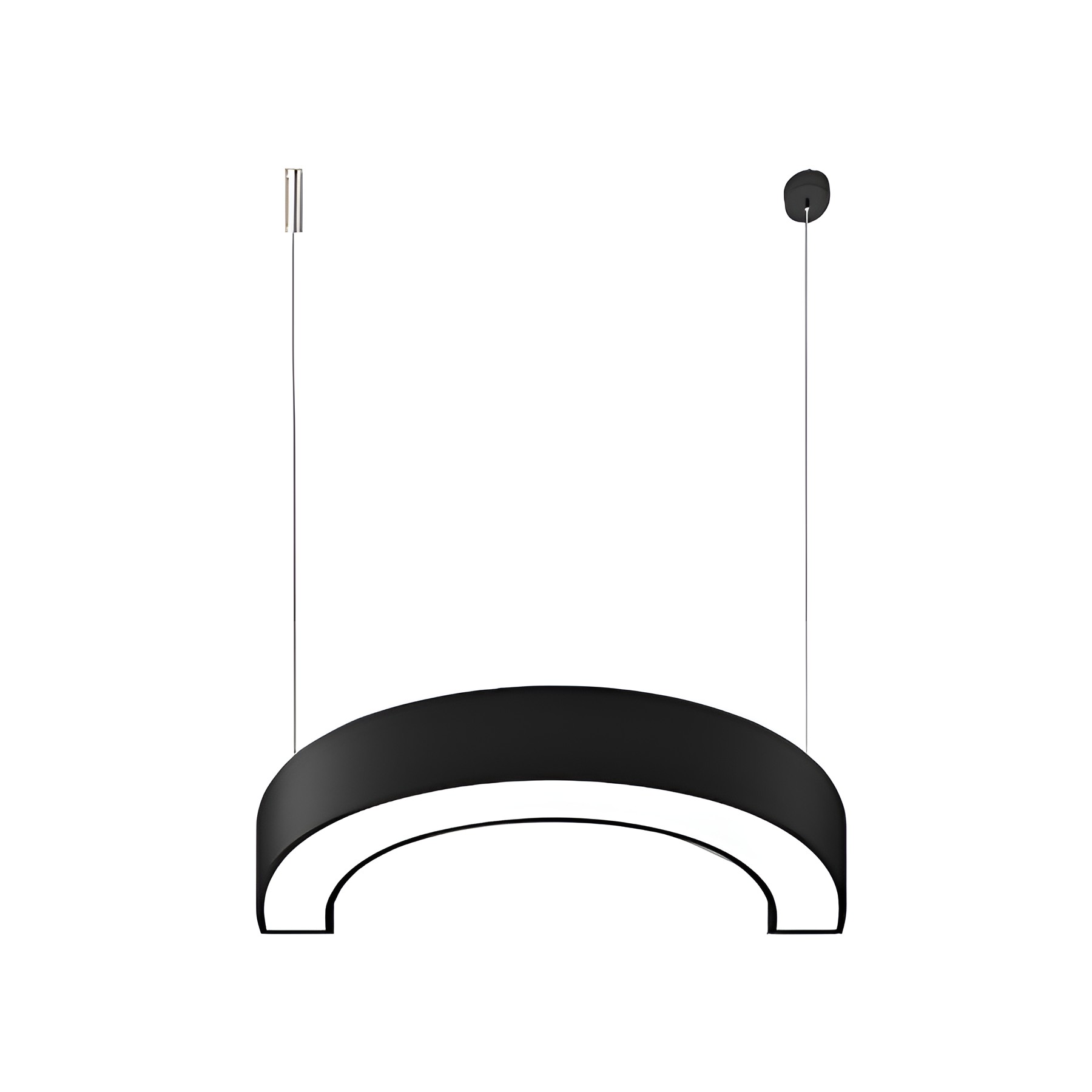Curved Slim C-Shape LED Half-Circle Pendant