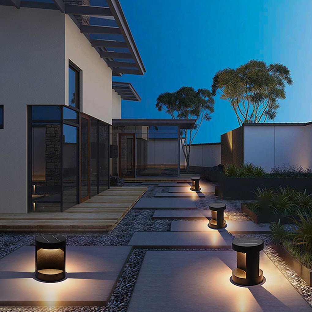 Cylindrical Outdoor Lawn Courtyard Lamp Waterproof LED Landscape Lighting-Lighom
