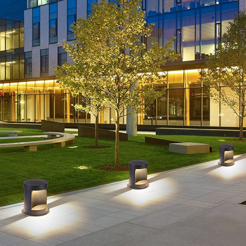 Cylindrical Outdoor Lawn Courtyard Lamp Waterproof LED Landscape Lighting-Lighom
