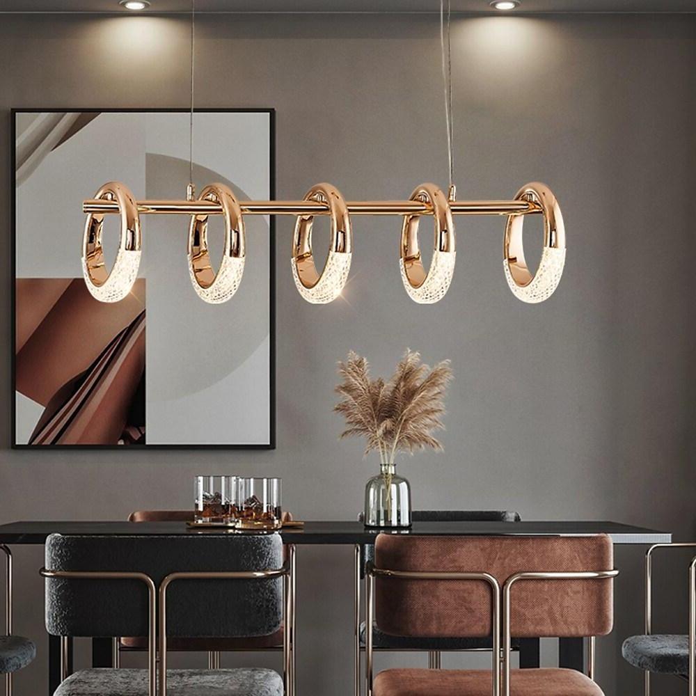 Uniform Ring Pendant Lighting LED Modern Kitchen Dining Room Lighting Ceiling Light-Lighom