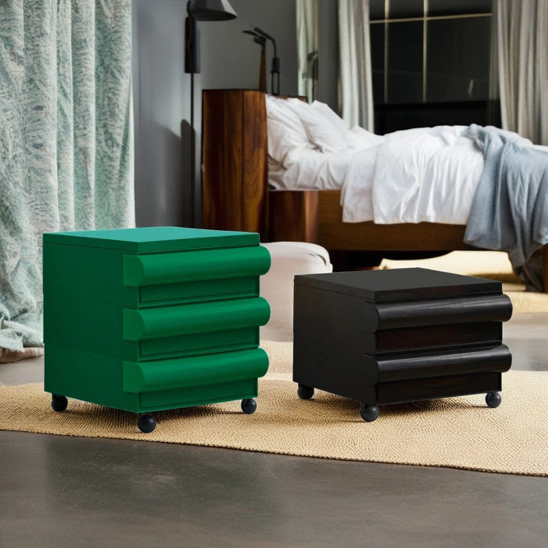Scandinavian Cubic Movable Nightstand 2/3/4-Drawer