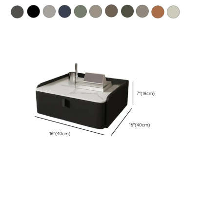 Modern Marble Top Wall-Mounted Nightstand