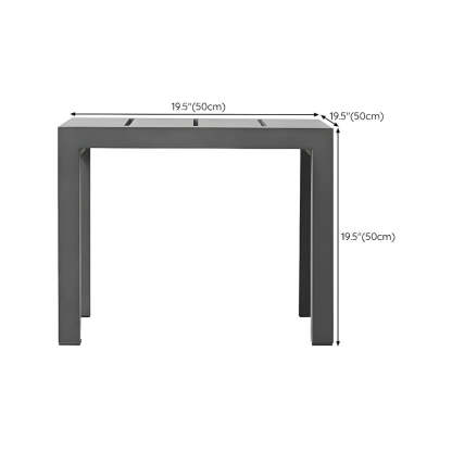 Foldable Rectangular Metal Outdoor Coffee Table