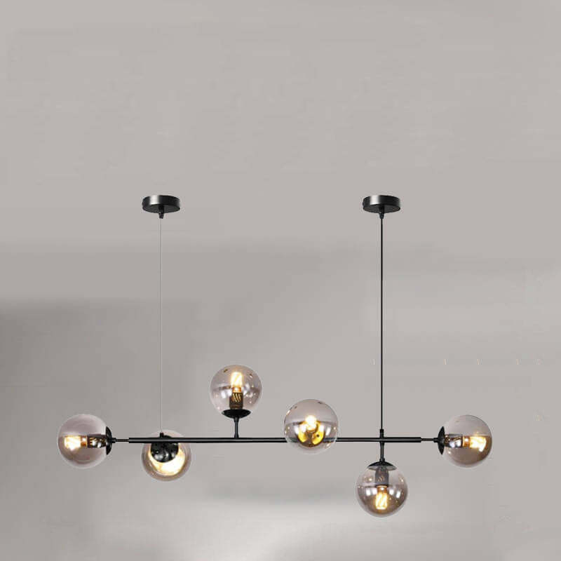 Nordic Colorful Orb Glass Island Chandelier