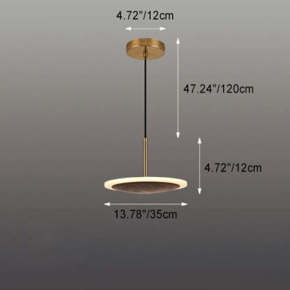 Modern Brown Walnut Wood LED Pendant Light — 220V-240V For UK/AU