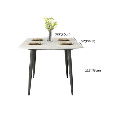 Modern Elegant Round White Marble Extendable Dining Table